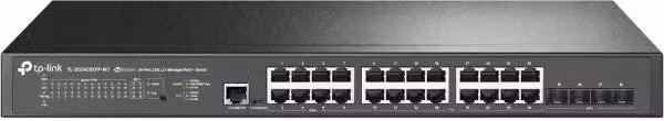 TP-Link Omada SG3428XPP-M2 Switch di Rete Gestito L2+ con porte Ethernet 2.5G e supporto PoE, Nero