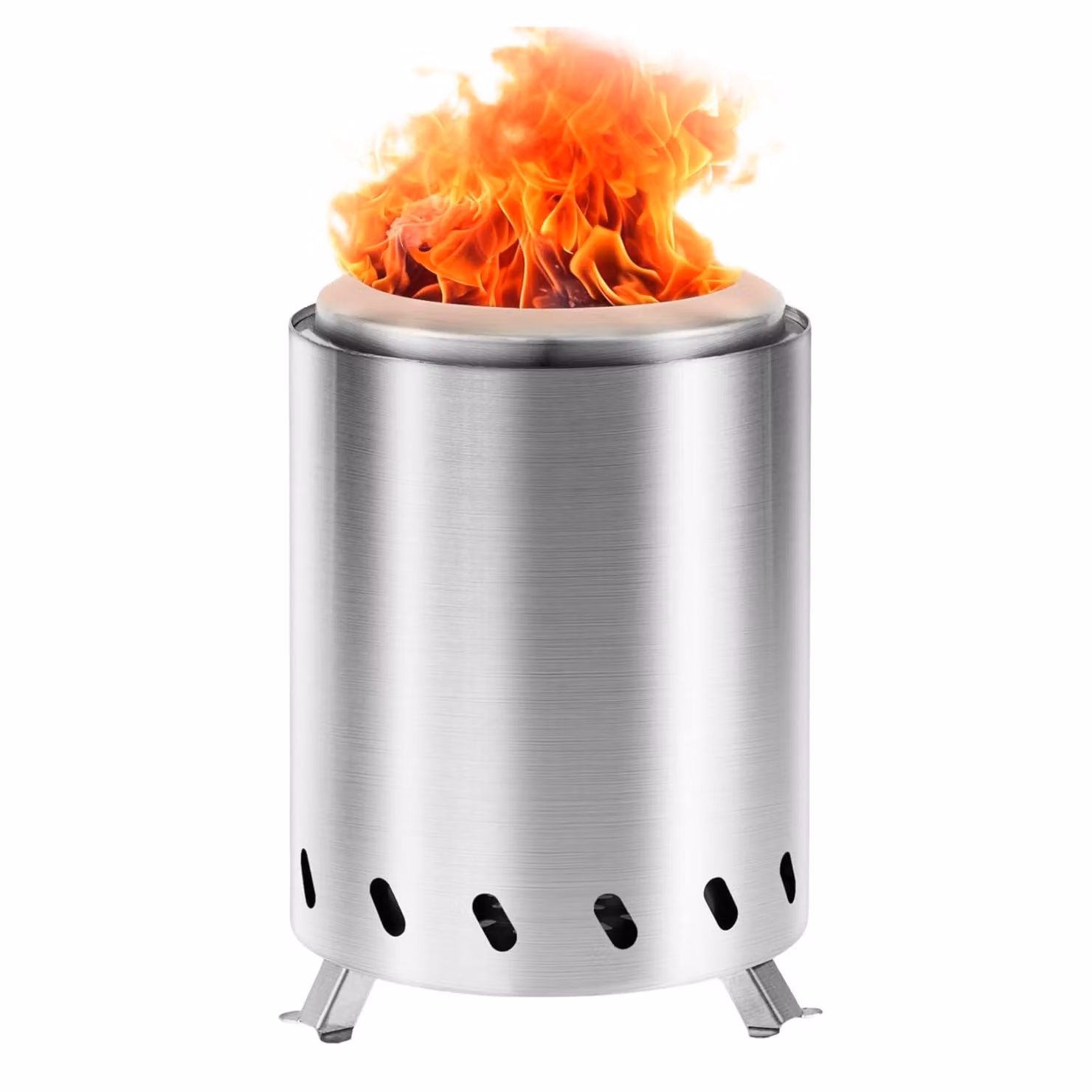 Braciere portatile in acciaio inossidabile per una combustione senza fumo, mini braciere per marshmallow e s'mores - FIRENOVA