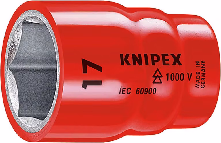 Knipex chiave a bussola esagonale SW da 1 pollice a 1 / 2 pollici con isolamento 1000V - 98 47 1ZOLL