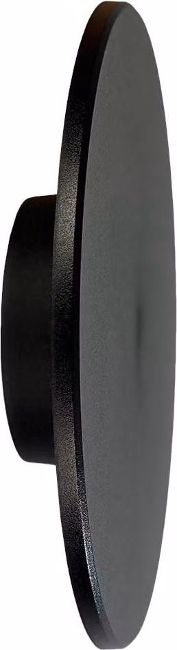 Lampada da parete moderna nera a cerchio verticale Ø25cm a LED 18W IP65 DISK Milagro