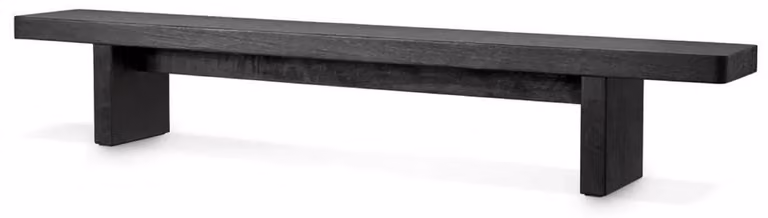 Casa Padrino Tavolino nero 240 x 35 x H. 41 cm - Enorme tavolo da soggiorno in legno massello - Mobili da soggiorno - Mobili per hotel - Mobili - Arredi