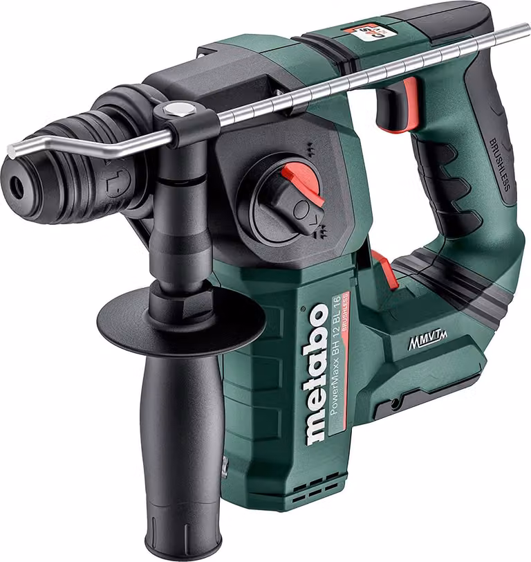Metabo Akku Hammer mit meta Box ohne Akku, mit LED-Licht, 12 V
