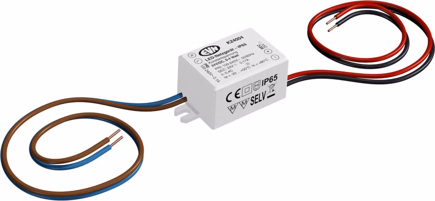 Alimentatore LED 24VDC 0,1-4W IP65 - Driver LED K 24004