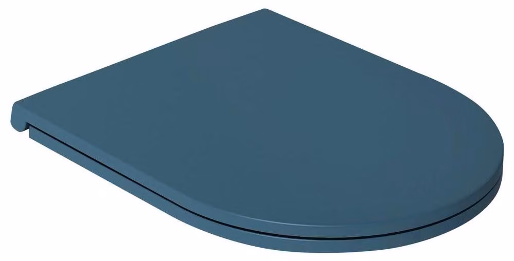 Copertura per WC INFINITY, modello SLIM, chiusura ammortizzata, sistema di rimozione facilitata, colore verde petrolio opaco
