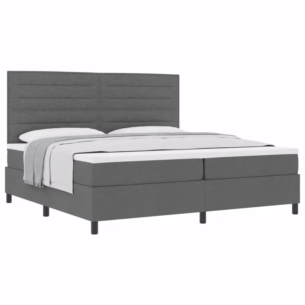 Letto a molle con materasso vidaXL Grigio, L/P/H: 200 x 200 x 28 cm – 2
