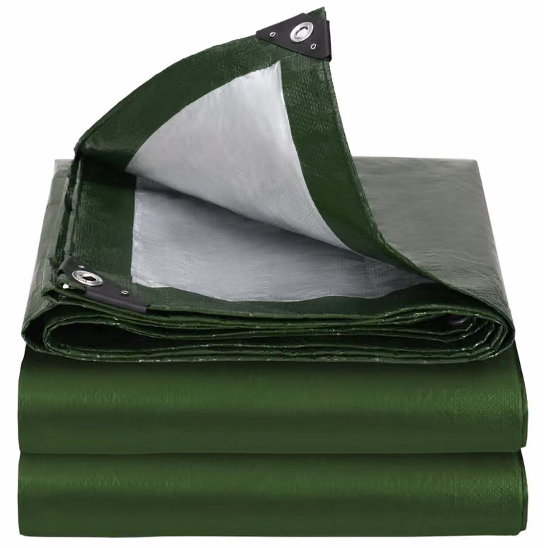 Telo di copertura impermeabile, dimensioni 3 x 4 metri, peso 250 g/m², con occhielli rinforzati, protezione UV, realizzato in pellicola di plastica, ideale per