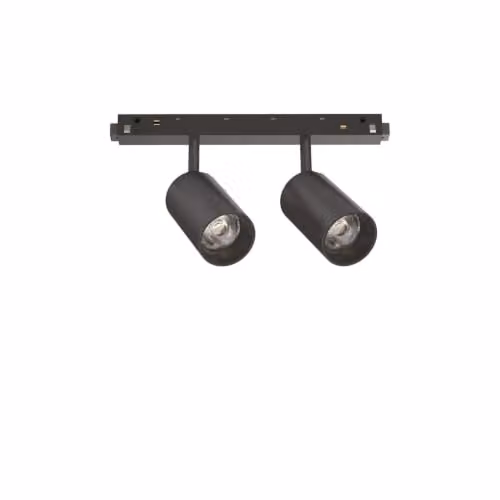 Ideal Lux Faretto Tecnico EGO 2 luci LED integrato nero alluminio
