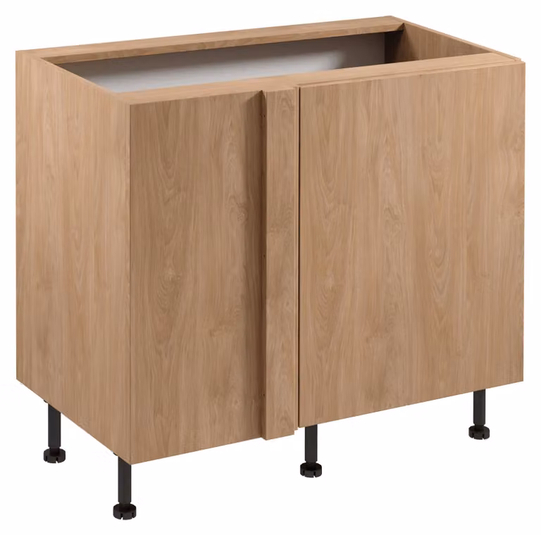 Mobile angolare allungabile SALERNO - larghezza 100 cm, rovere