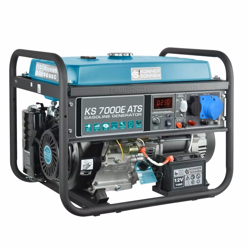 Generatore a benzina Könner & Söhnen KS 7000E ATS blu in acciaio – 2