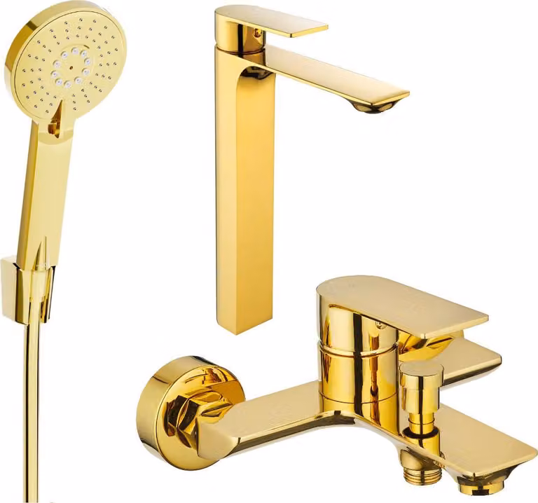 Mexen Alexa R40 set da bagno, dorato - 71213R40-50