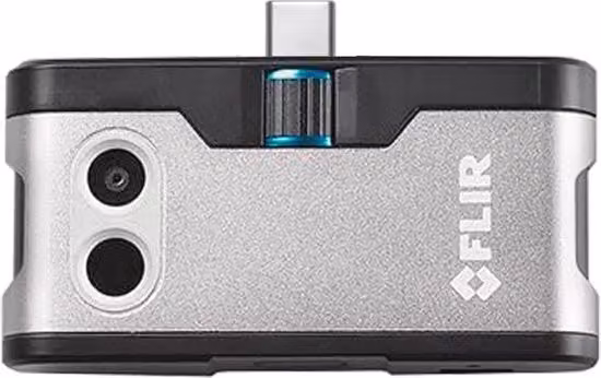 Camera termica per Android color argento per analisi di immagini di calore con smartphone