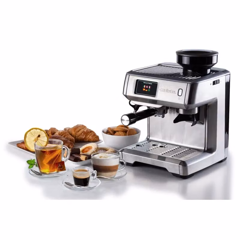Macchina da Caffè Ariete Silver con Display Touch, 1600W e 15 Bar, Compatibile con Chicchi, Caffè Macinato e Capsule ESE – 2