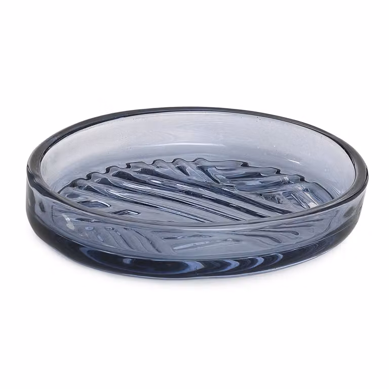 Portasapone d'appoggio in vetro CR11 Gedy serie CORINNE Blu