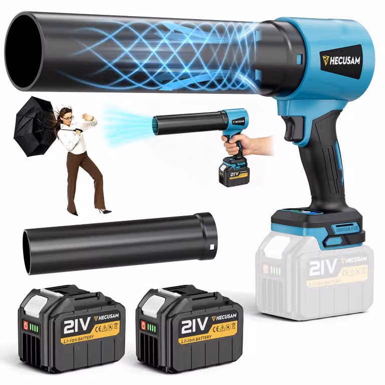 Soffiatore a batteria con motore brushless – Potente soffiatore a batteria per la cura del giardino