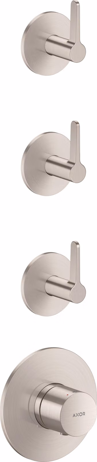 hansgrohe AXOR One Module thermostatique encastré pour 3 consommateurs, avec poignée à levier, 48723800, 48723800