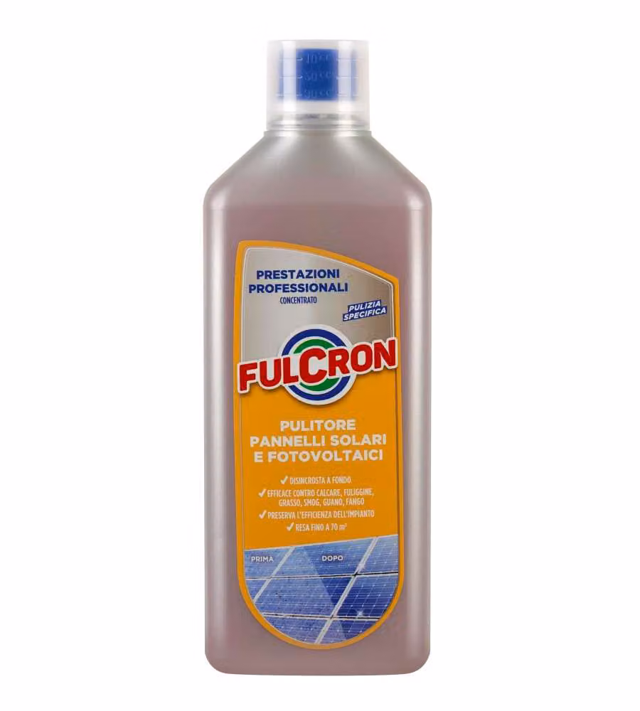 Fulcron Pulitore Pannelli Solari e Fotovoltaici 1L Concentrato Neutro