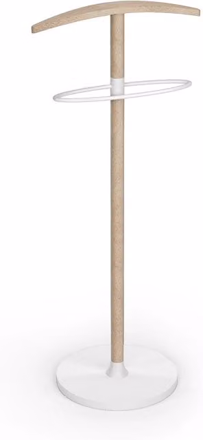 Servomuto Herdasa in faggio e metallo, finitura rovere e bianco, L: 109 cm, P: 46 cm, H: 34 cm – 1