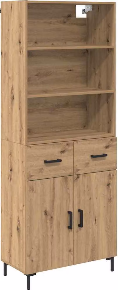 Credenza con cassetto Rovere artigianale 69,5 x 34 x 180 cm
