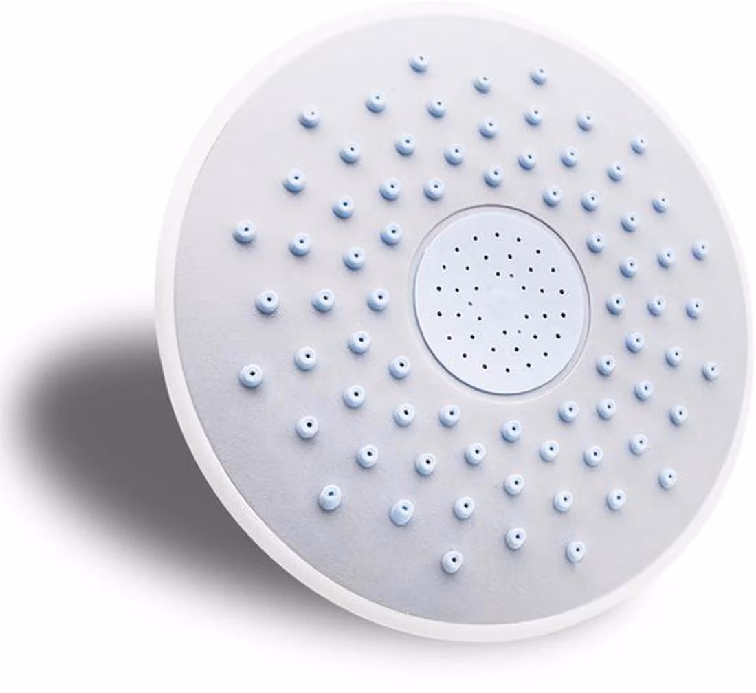 Azomor: soffione doccia rotondo dal design facile da pulire, per un'esperienza doccia rilassante