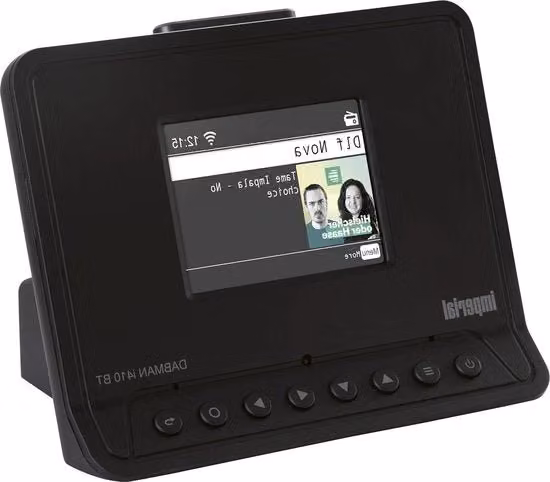 Adattatore DAB+ DABMAN con Bluetooth, Radio Internet, FM e IPTV, con ingresso USB, Jack 3.5 mm e Ottico, Nero