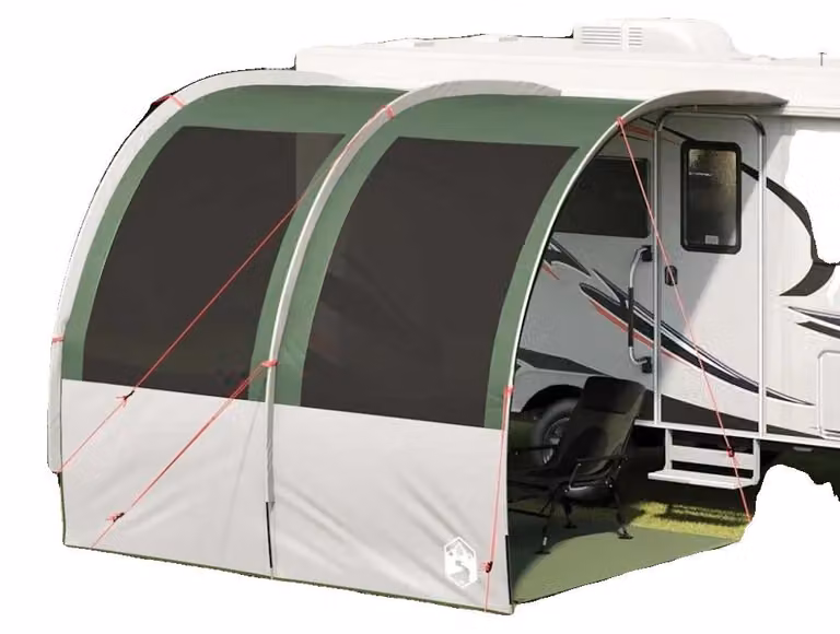 Tenda da esterno, dimensioni 260 cm x 300 cm x 260 cm, materiale resistente all'acqua, resistenza al vento fino a 50 km/h, protezione UV, design portatile
