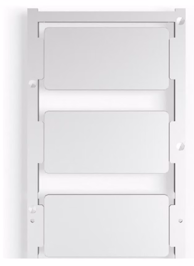 Weidmüller CC 30/60 K MC NE GR, Etichette per morsettiere, 30 pezzi, Poliammide, Grigio, -40 - 60 °C, V2