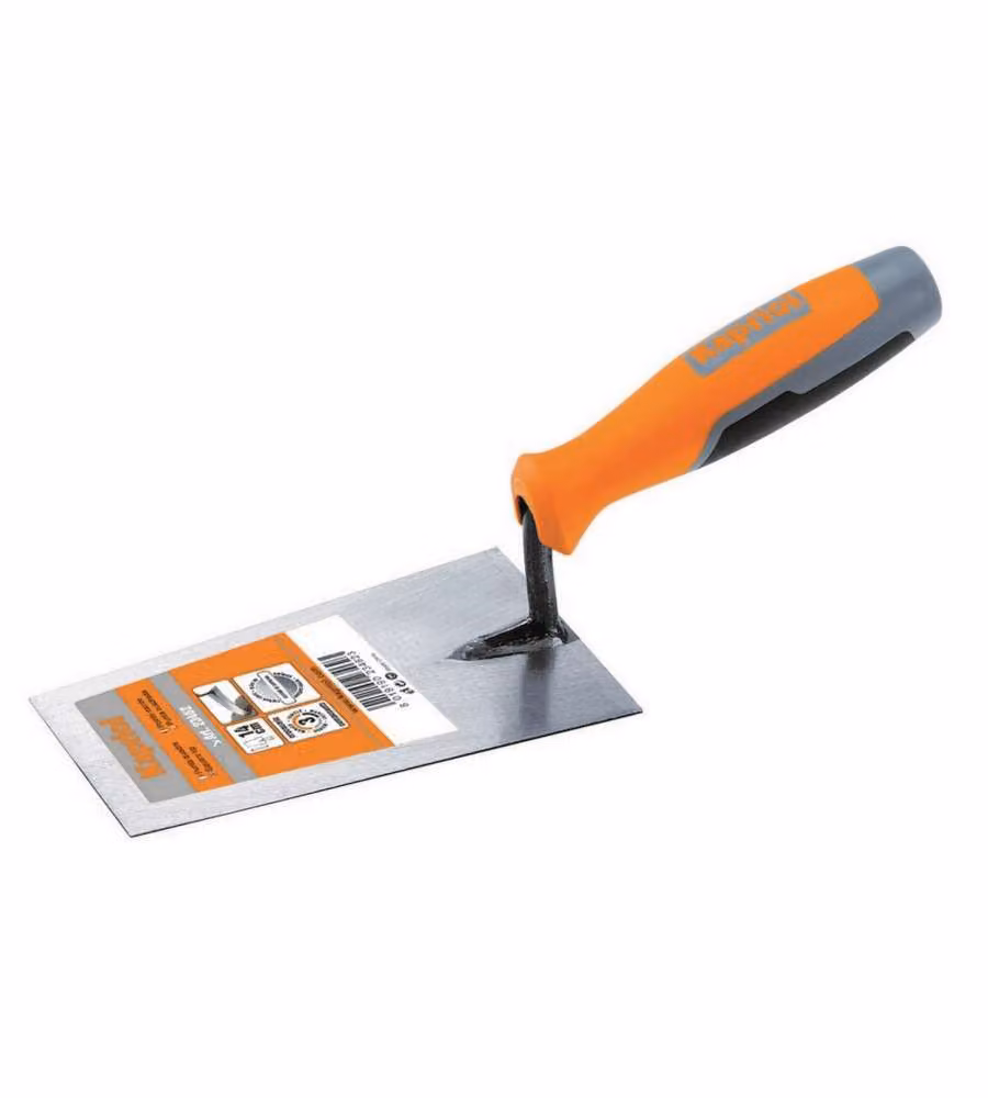 KAPRIOL Cazzuolino Punta Quadra 14 cm Acciaio Temprato Manico Legno