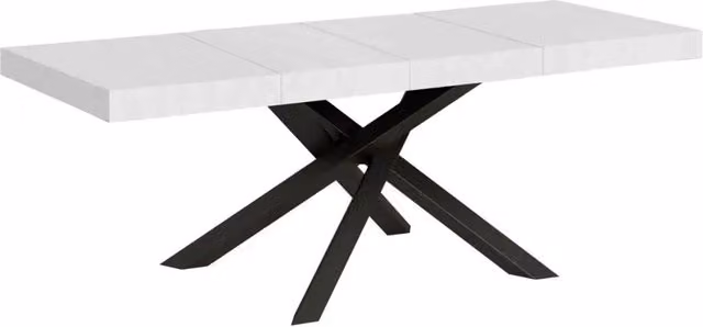 Tavolo allungabile Itamoby Volantis Premium bianco frassino con gambe antracite L: 180-440 cm, P: 90 cm