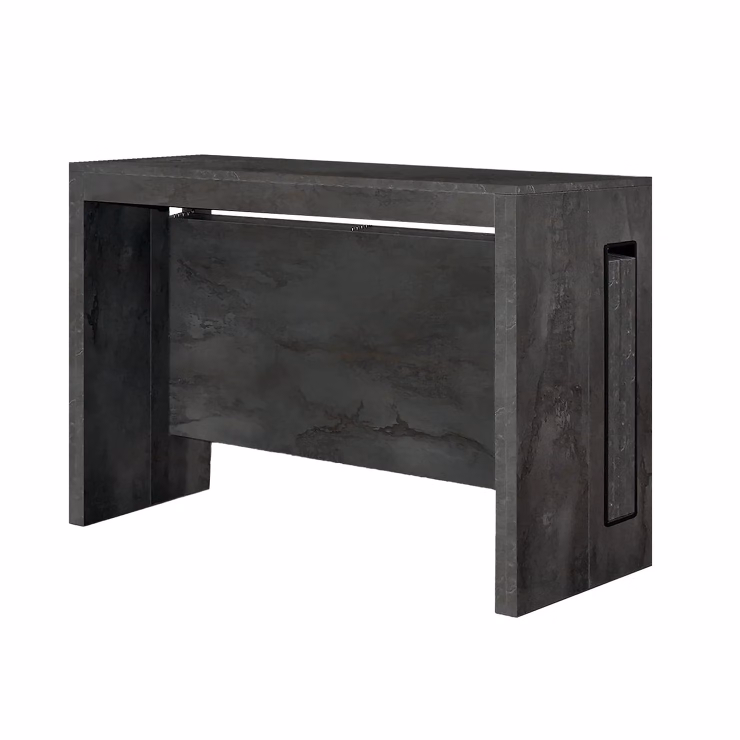 Consolle GAIOLE in legno e acciaio ossidato 90×45 cm allungabile a 90×295 cm