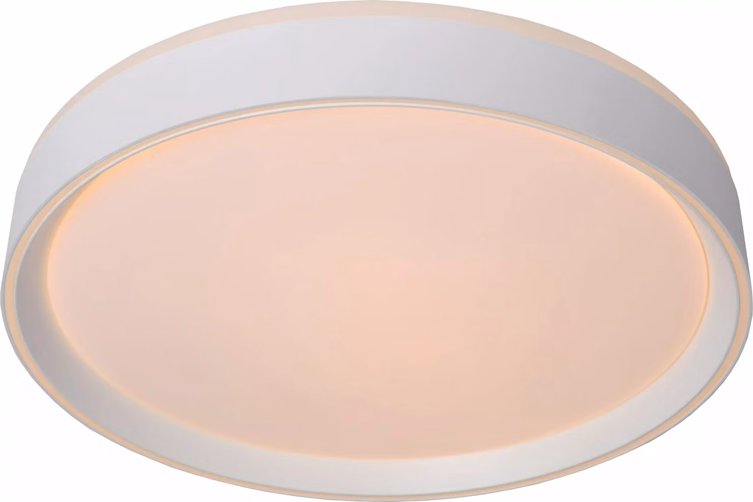 Plafoniera LED rotonda NURIA bianca 18W, bianco caldo, 1440 lm, acrilico, dimensioni: 7,5 x 30 x 30 cm, IP20, Lucide