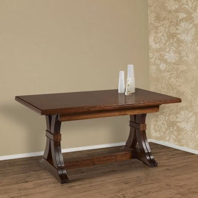 Tavolo allungabile Polignano Effezeta Italia in legno massello marrone L: 180 cm, P: 85 cm