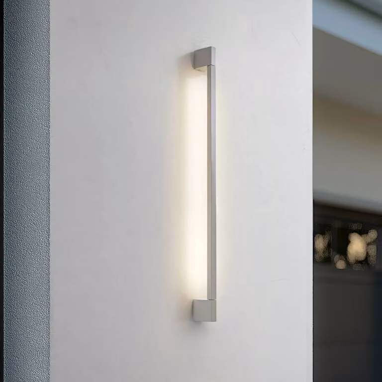 Applique da esterni a LED Neano Lindby, Alluminio / Grigio / Zincato, Alluminio, Moderno, Applique LED da esterni