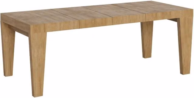 Tavolo allungabile moderno Itamoby Spimbo Premium in finitura quercia natura, L: 200-460 cm, P: 90 cm – 1