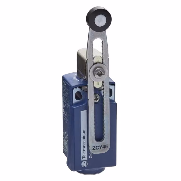 Yageo XCKP Pos.sch. Leva a rullo, rullo in plastica regolabile in lunghezza, 1Ö+1S, funzione a scatto, Pg 11 XCKP2145G11