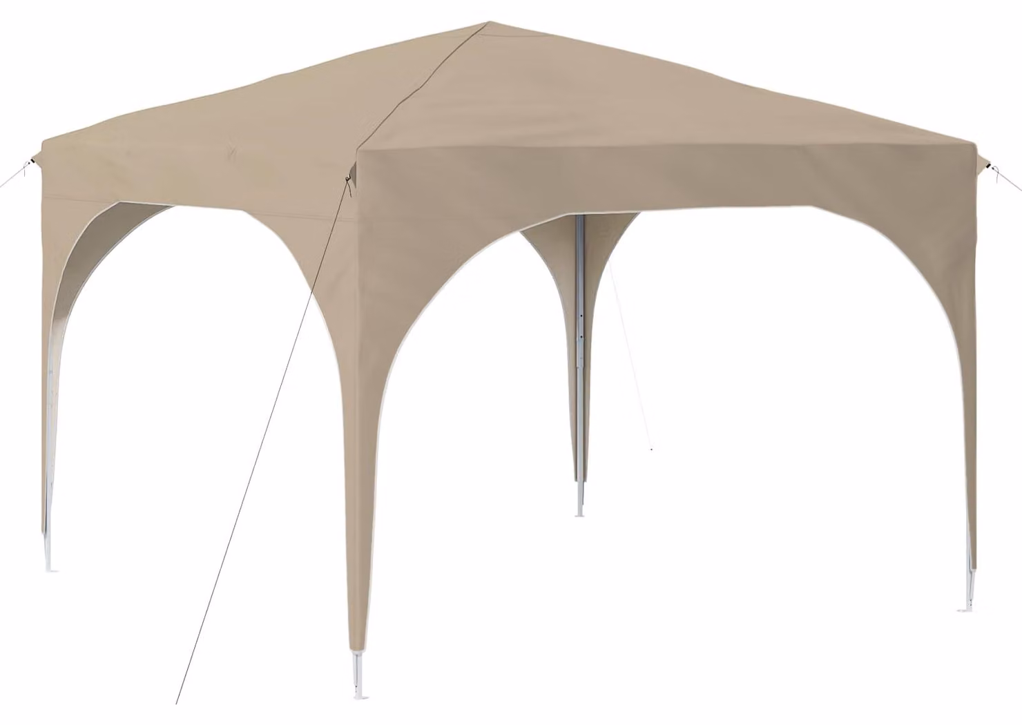 Tenda per feste a pop-up 290 x 290 x 245 cm Crema