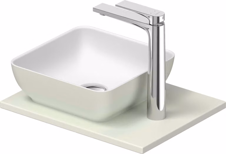 Duravit Sivida Set lavabos rectangulaires incl. console 410x330x123mm, 268023FH00, 268023FH00