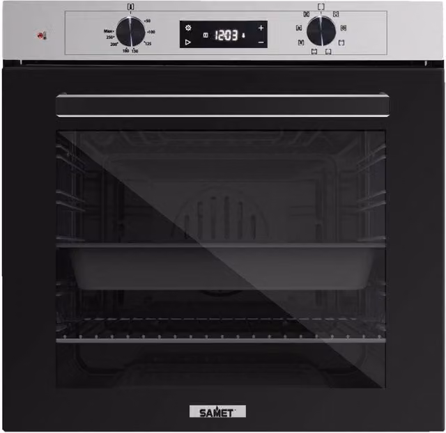 Forno Samet multifunzione ThorXL inox con manopole in platino