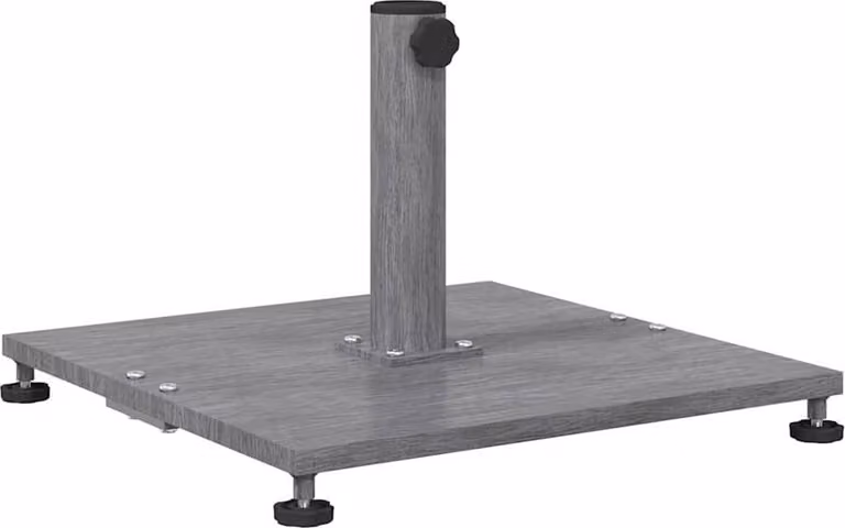 Base per ombrellone Aspetto Legno Grigio Scuro 45 x 45 x 31 cm