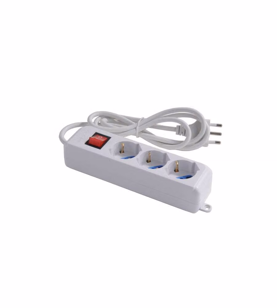Multipresa 3X2P+T Schuko con Interruttore Syntesy 00377