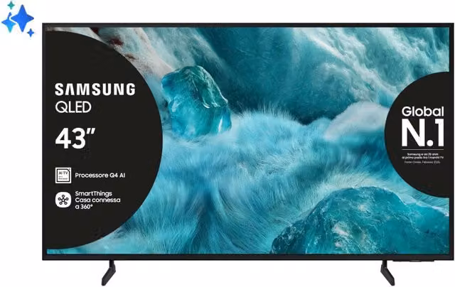 Smart TV Samsung QLED 43 pollici 4K UHD Serie 7 Black QE43Q7FAAUXZT – 2