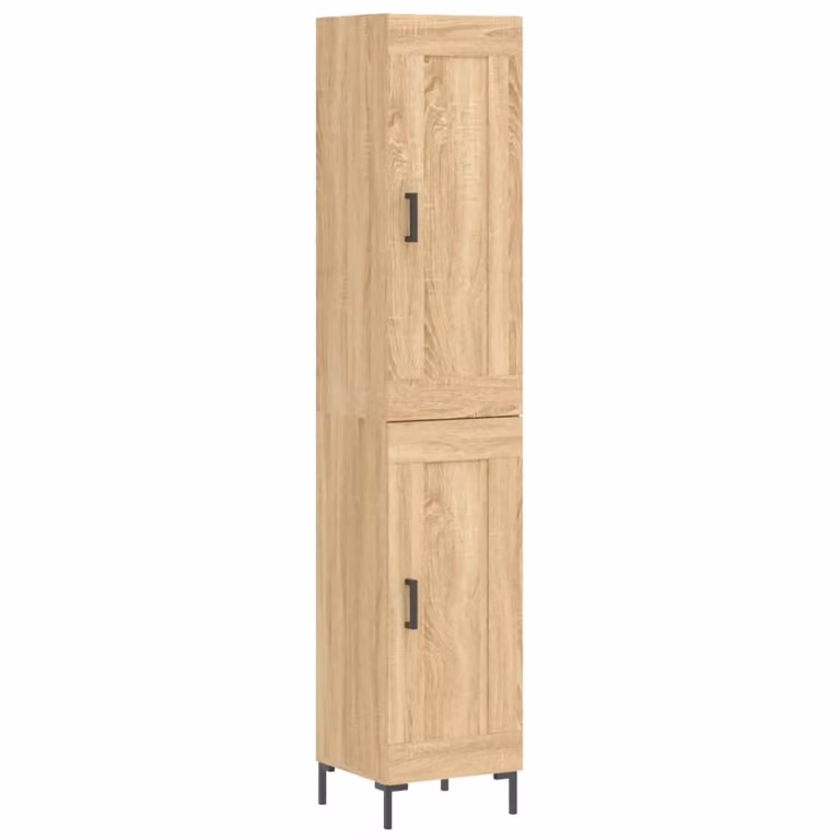 Credenza Rovere Sonoma 34,5x34x180 cm in Legno Multistrato