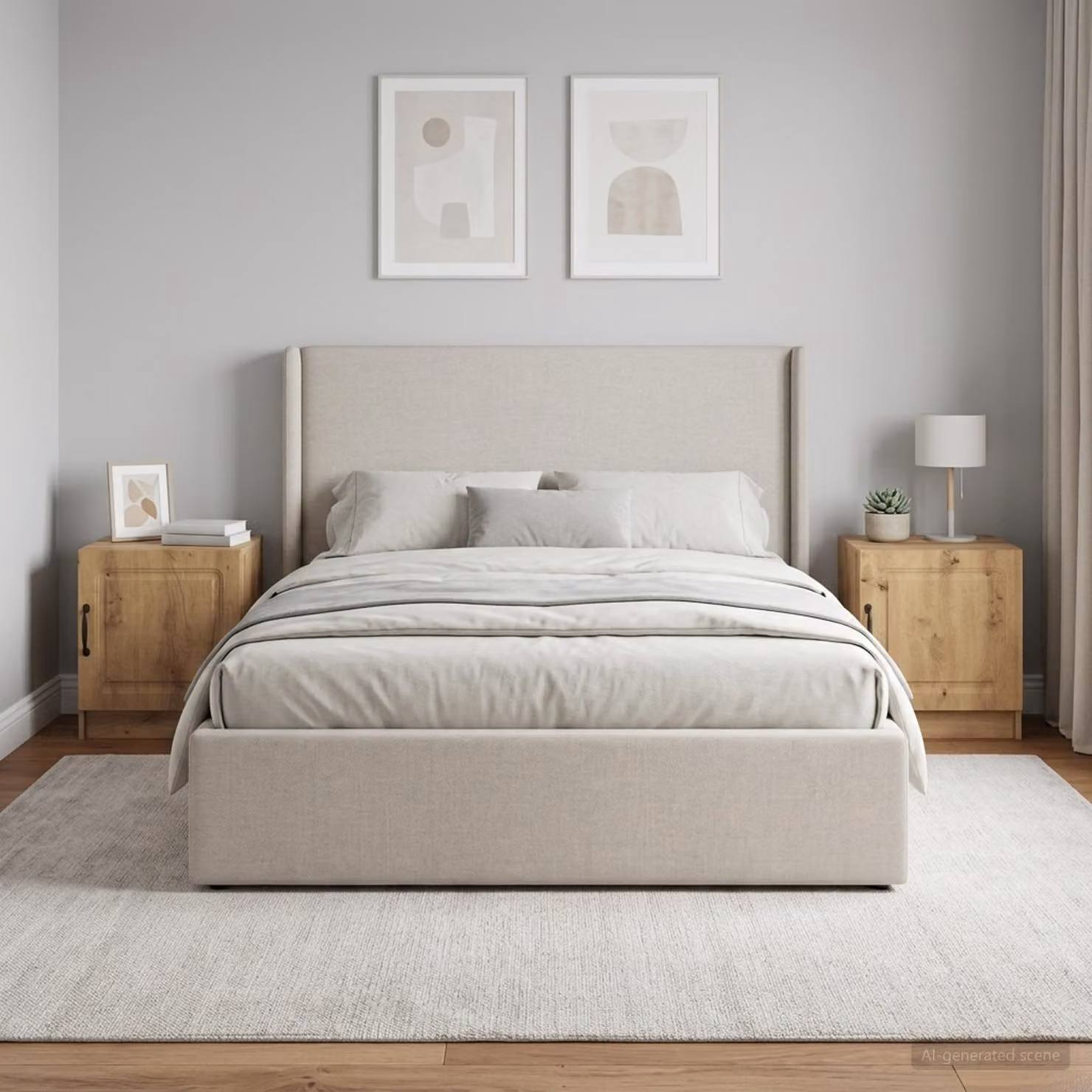 Set di 2 Armadi da Notte vidaXL in Legno Rovere, Design Moderno, L 43 cm x P 34,5 cm x H 47 cm
