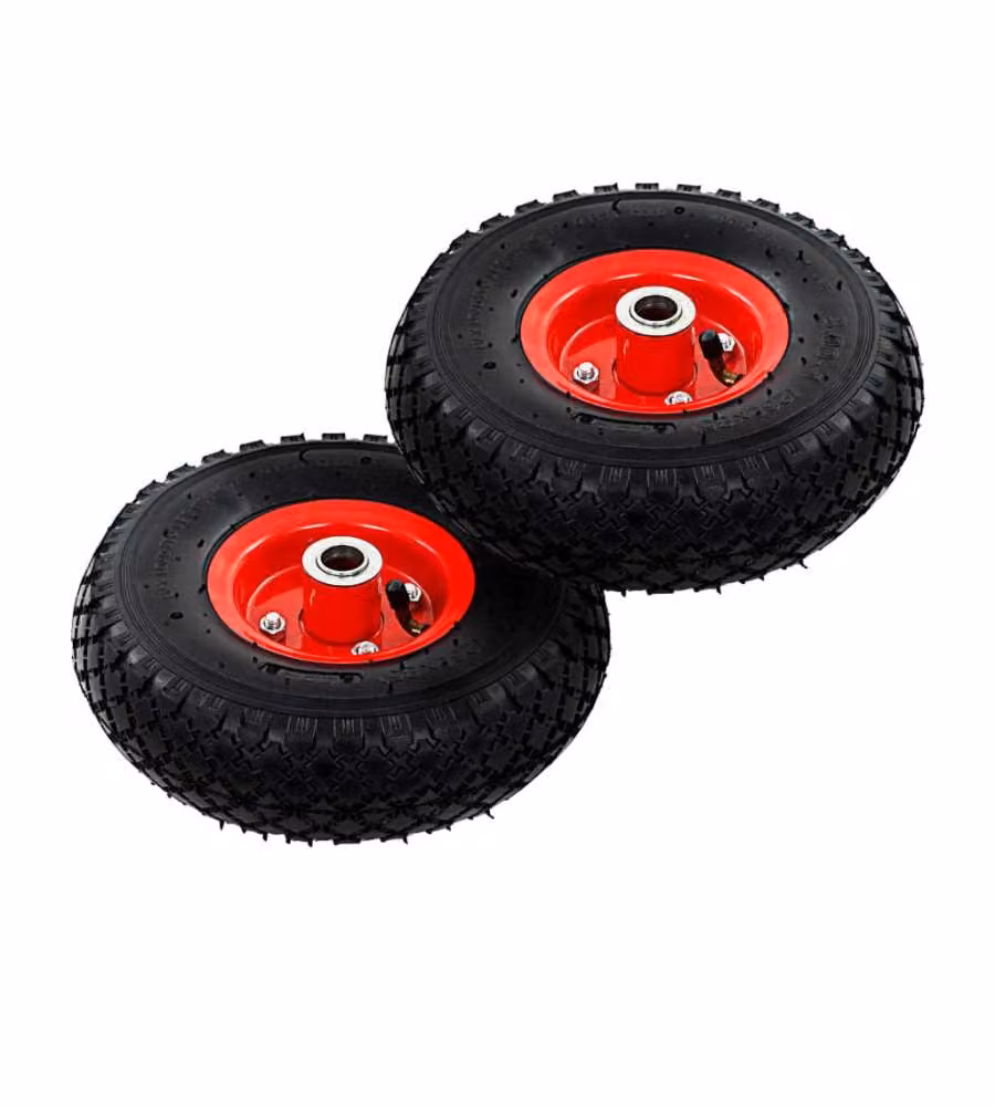 Ruote Carrello a Mano 2 pz Gomma 3.00-4 (245x82) 142973