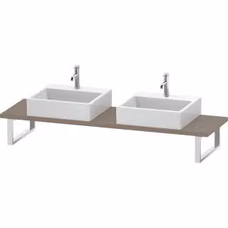 Duravit console DuraStyle 80-200x48cm, 2 aperture, spessore 3cm, lino