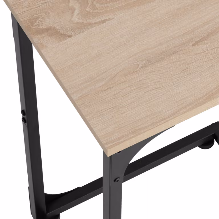 Tavolino industriale Tectake in legno rovere e metallo marrone L/P/H: 40 x 30 x 63 cm