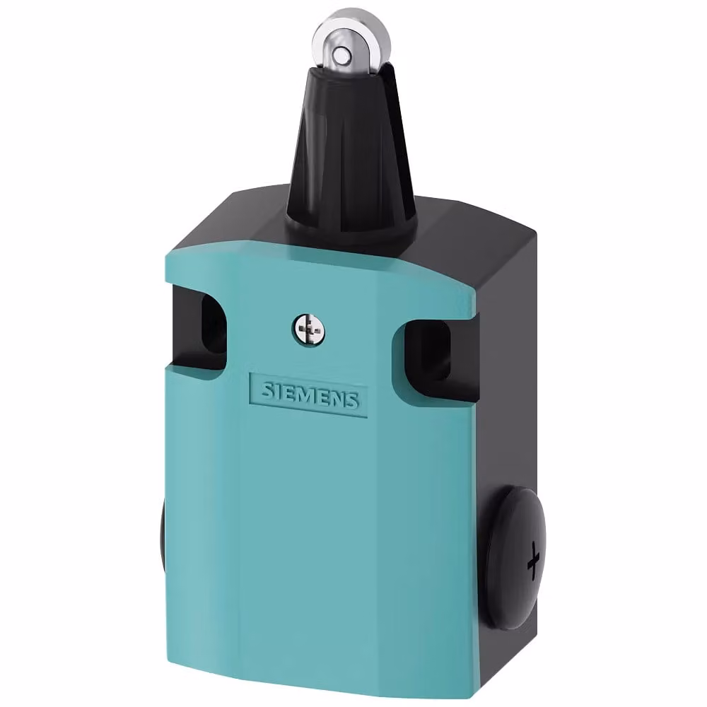 Interruttore di posizione Siemens, corpo in metallo, larghezza 56 mm, contatti a scorrimento 1S/1Ö, codice 3SE51220BD02