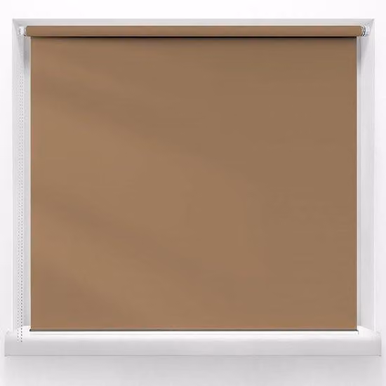 Tenda parasole a rullo doppio con guide gialle - Tenda parasole - Schermo per la privacy e protezione solare - Tenda parasole a rullo doppio - 30 x 180 cm - Tenda parasole color beige