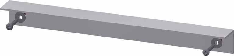 KWC AR guida angolare, VARIUS, alluminio, bianco, 380x40x40 mm, 2030051364