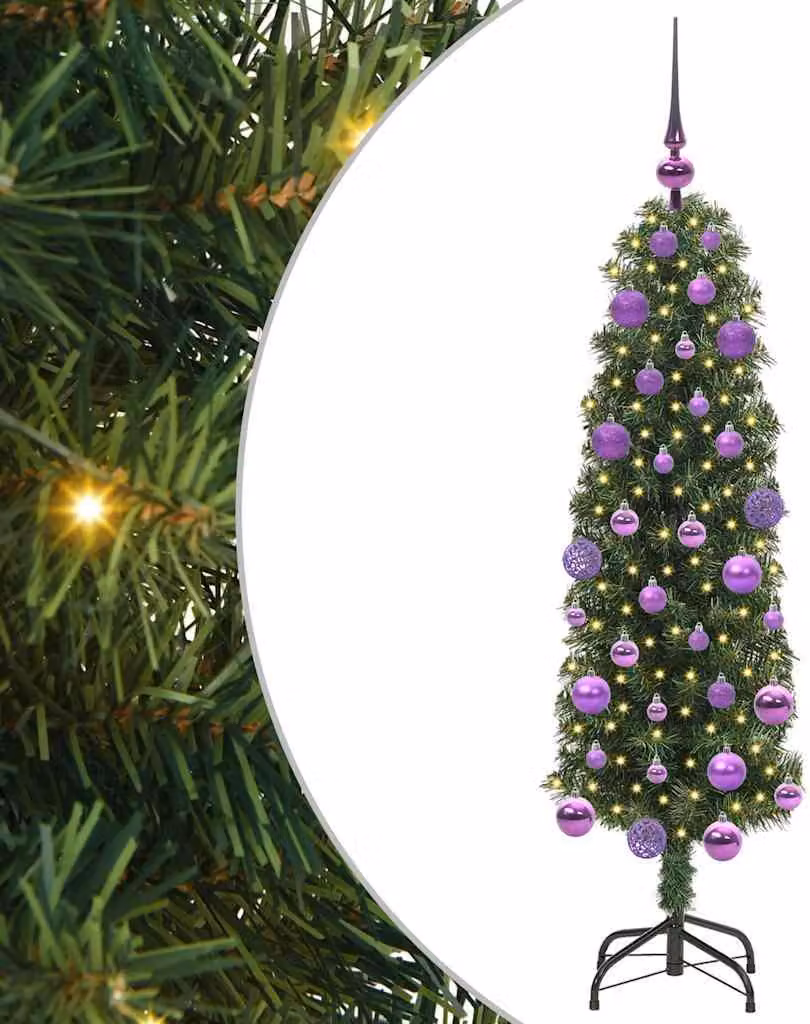 Albero di Natale artificiale con 150 LED Verde 120 cm
