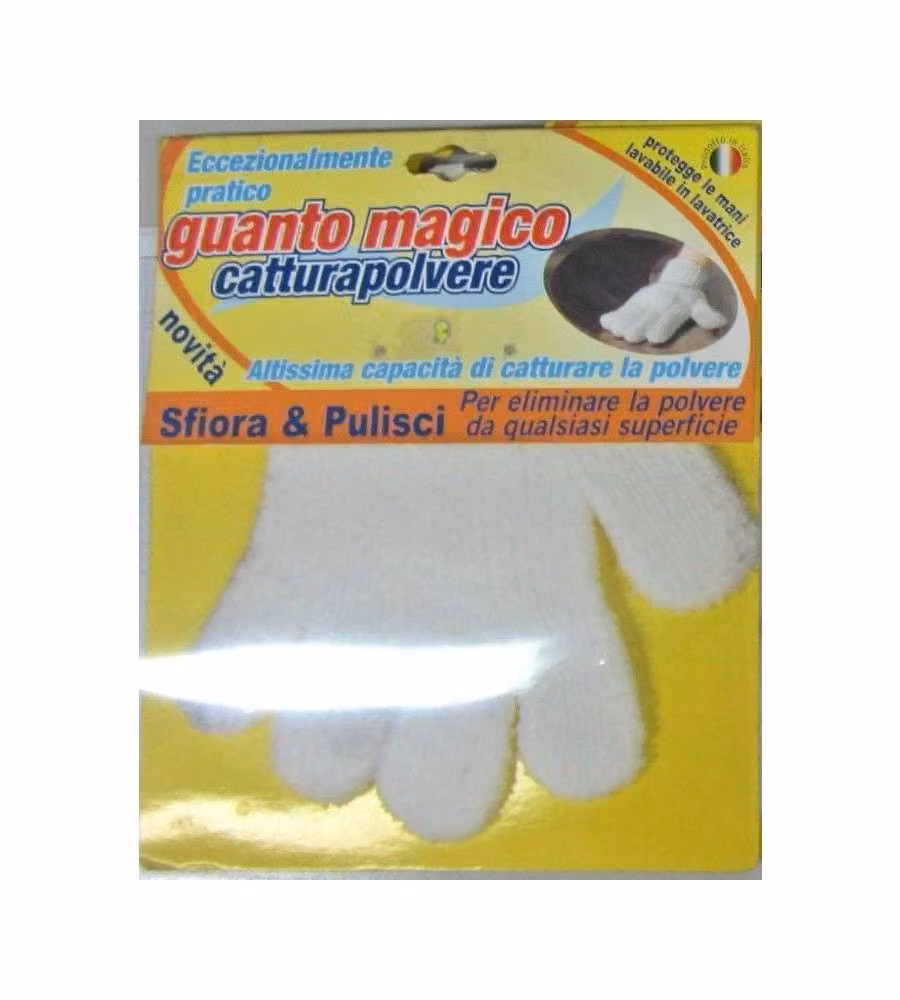 Guanto Mangiapolvere Supermicrofibra - Alta Capacità - Lavabile